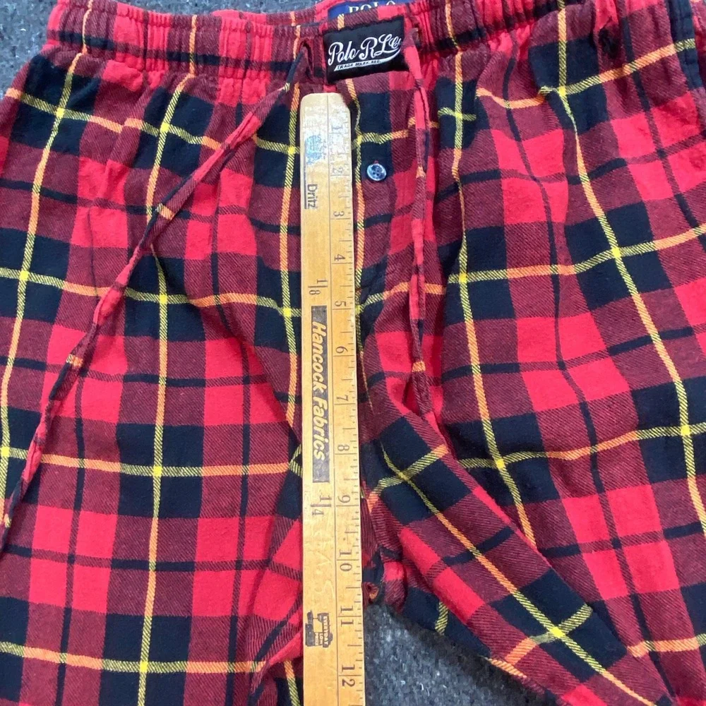 Polo Ralph Lauren Pajama Pants Sz M Mens Red Plaid Loungewear Sleepwear Tartan